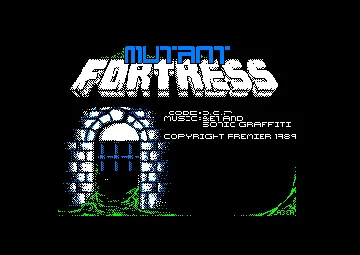 Mutant Fortress (UK) (128K) (1989) screen shot title